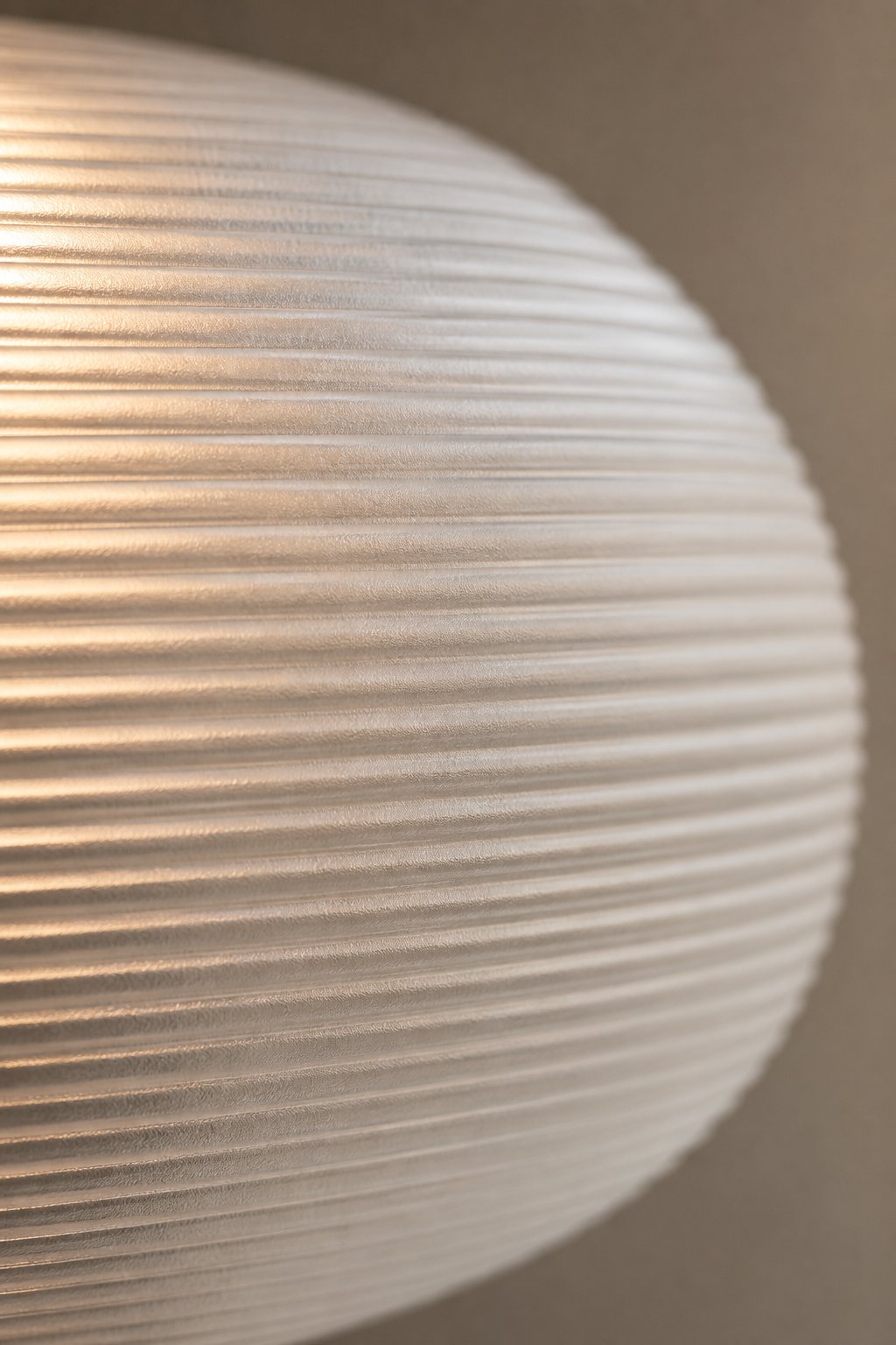Maison Moya - Brioche Ribbed Glass Marble Table Lamp - closeup surface