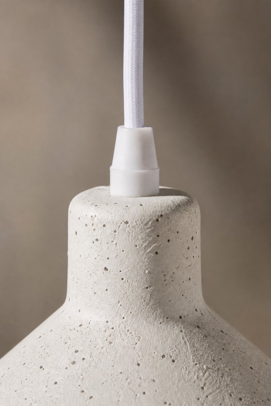 Maison Moya - Cône Coolie Plaster Pendant Lamp - closeup detail