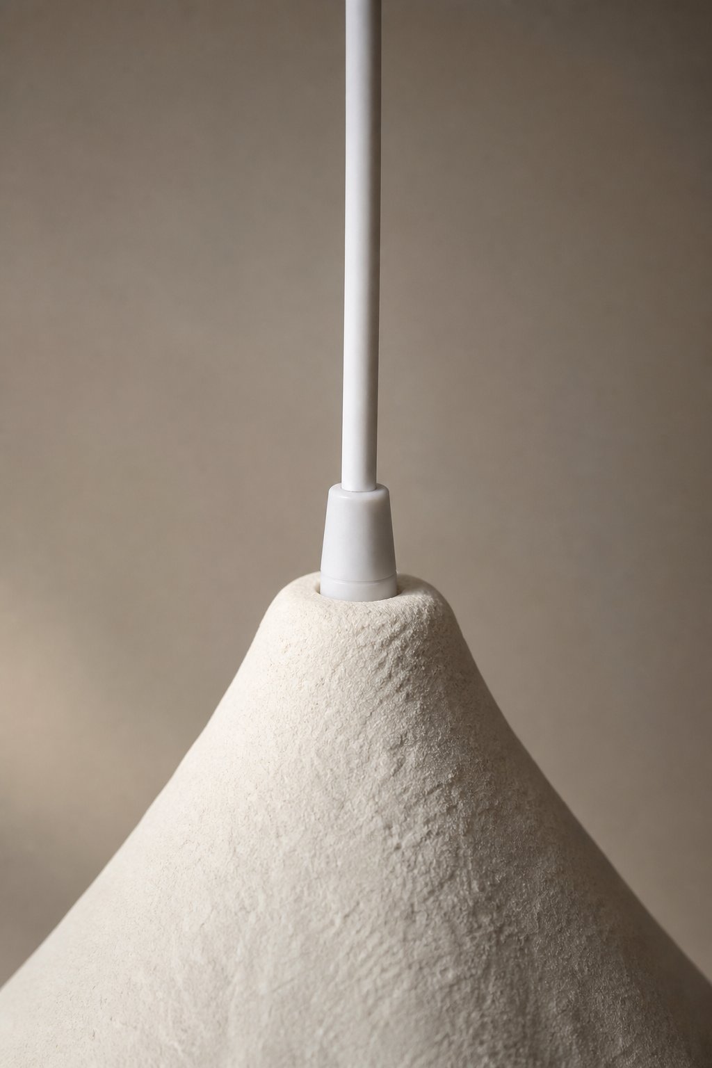 Maison Moya - Goutte Sculptural Plaster Pendant Lamp - closeup detail
