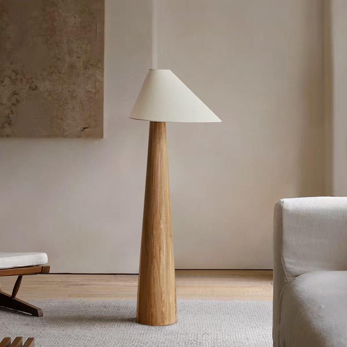 Cône Bois Japandi Cone Floor Lamp