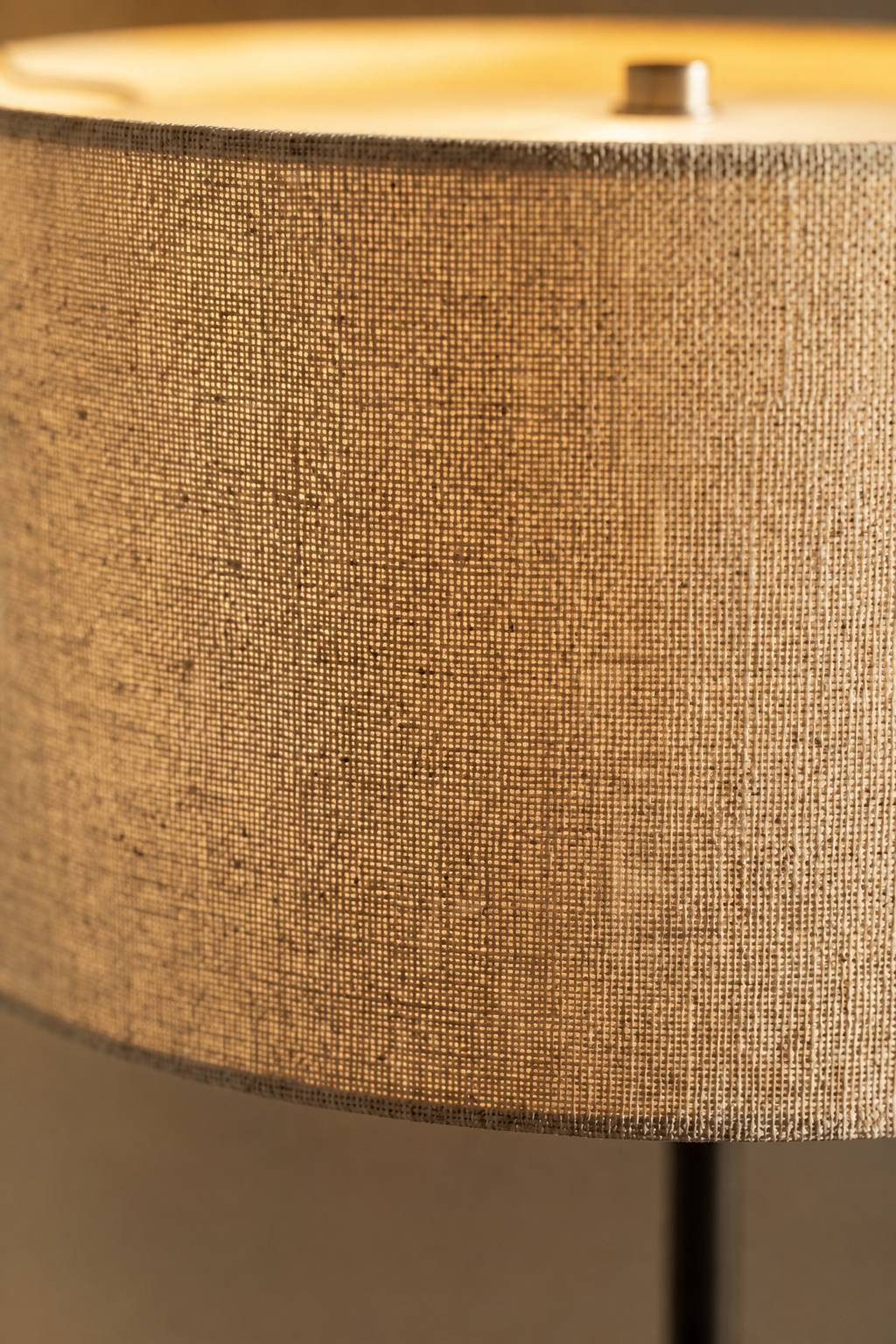 Maison Moya - Trompette Drum Shade Floor Lamp - closeup surface