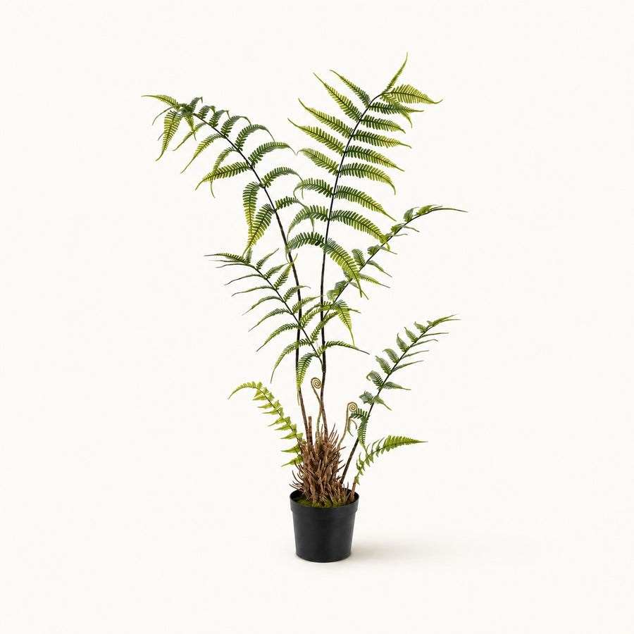 Boston Fern Lush Faux Hanging Plant