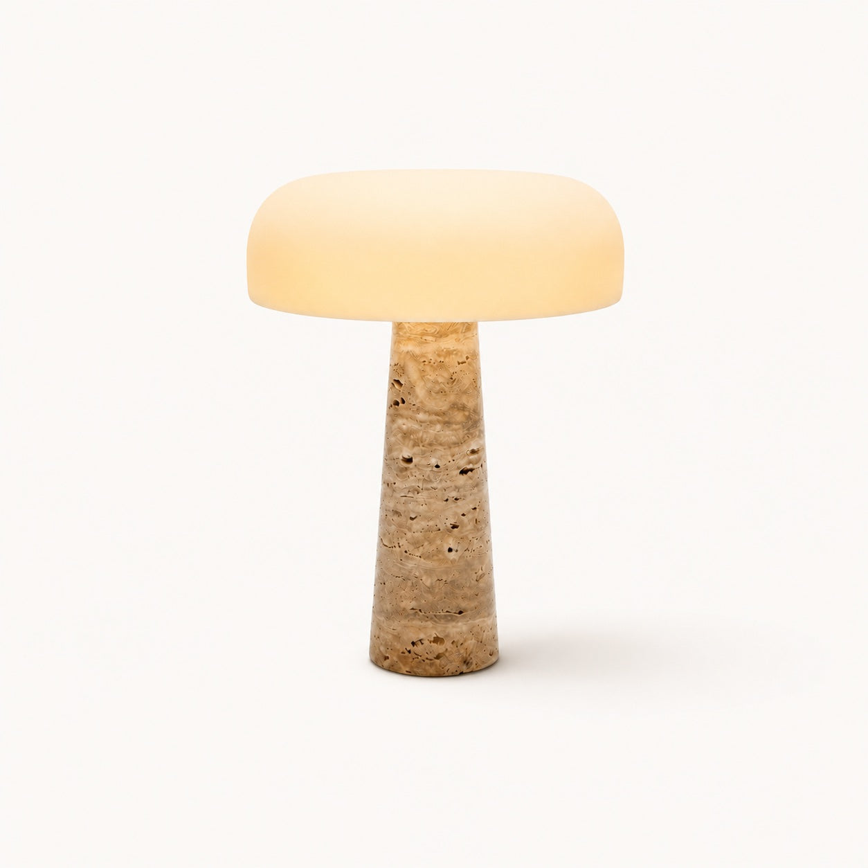 Lampe à poser Travertin Cône