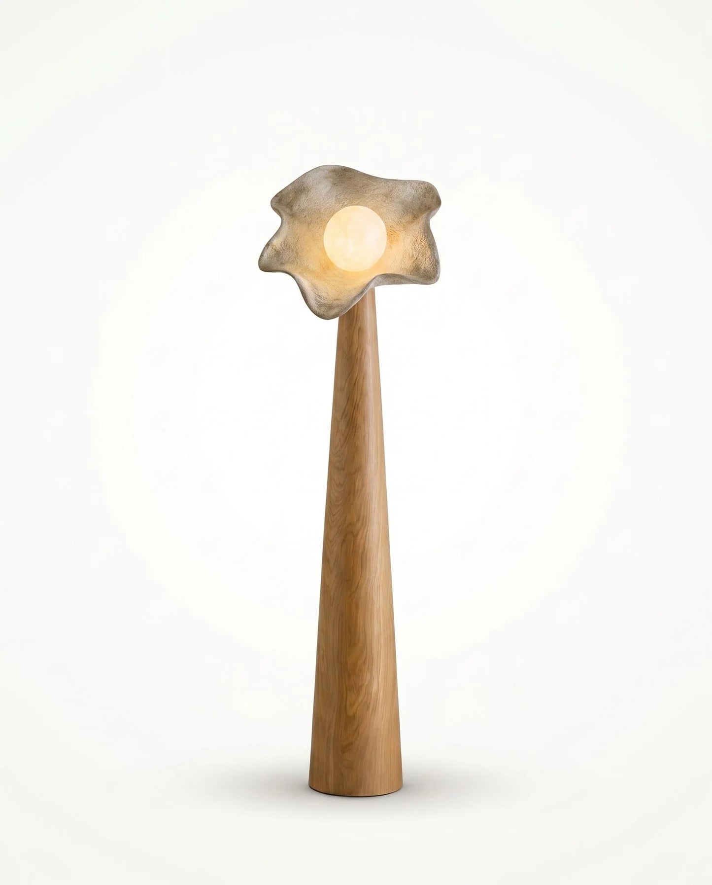 Maison Moya - Lune Suspendue Sculpted Disc Floor Lamp - 02 studio