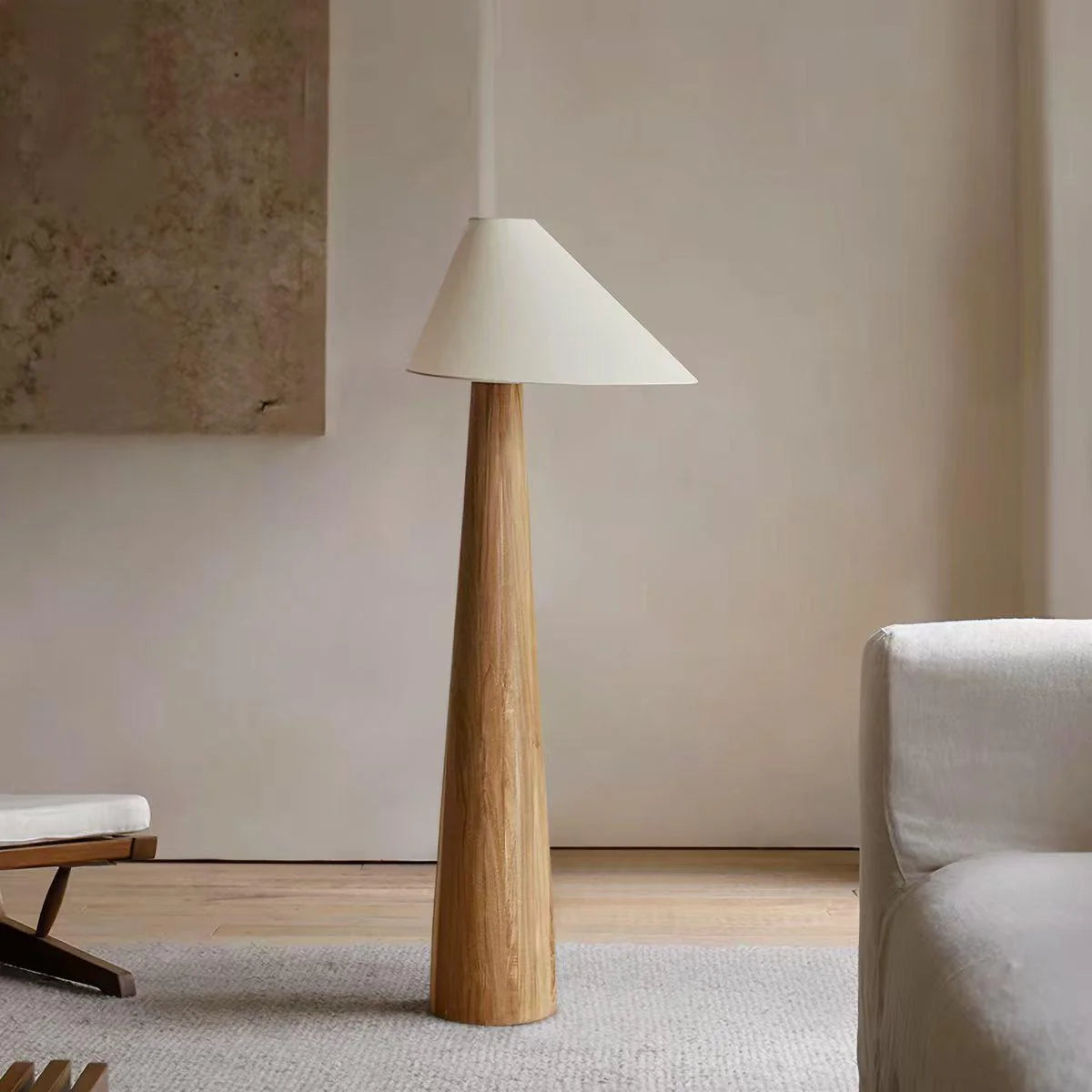 Cône Bois Japandi Cone Floor Lamp