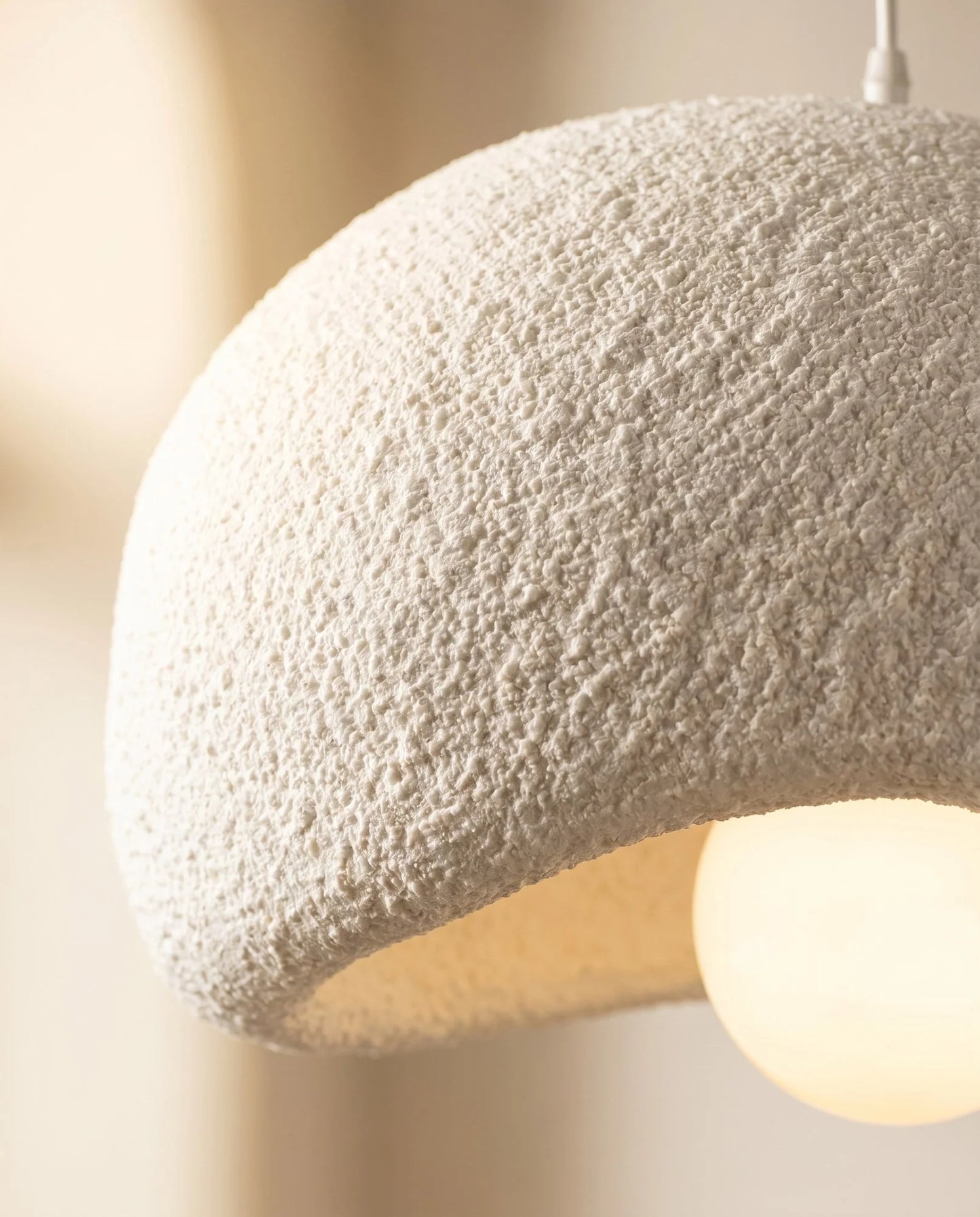 Maison Moya - Alba Frosted Globe Pendant Lamp - 03 closeup-top