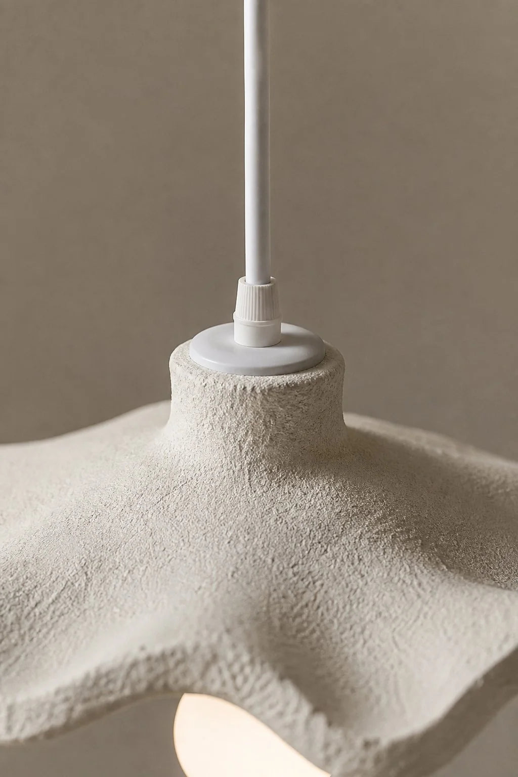 Maison Moya - Vague Wavy Disc distinctive Pendant Lamp - closeup detail