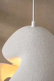 Maison Moya - Alvea Woven Rattan Pendant Lamp - closeup detail