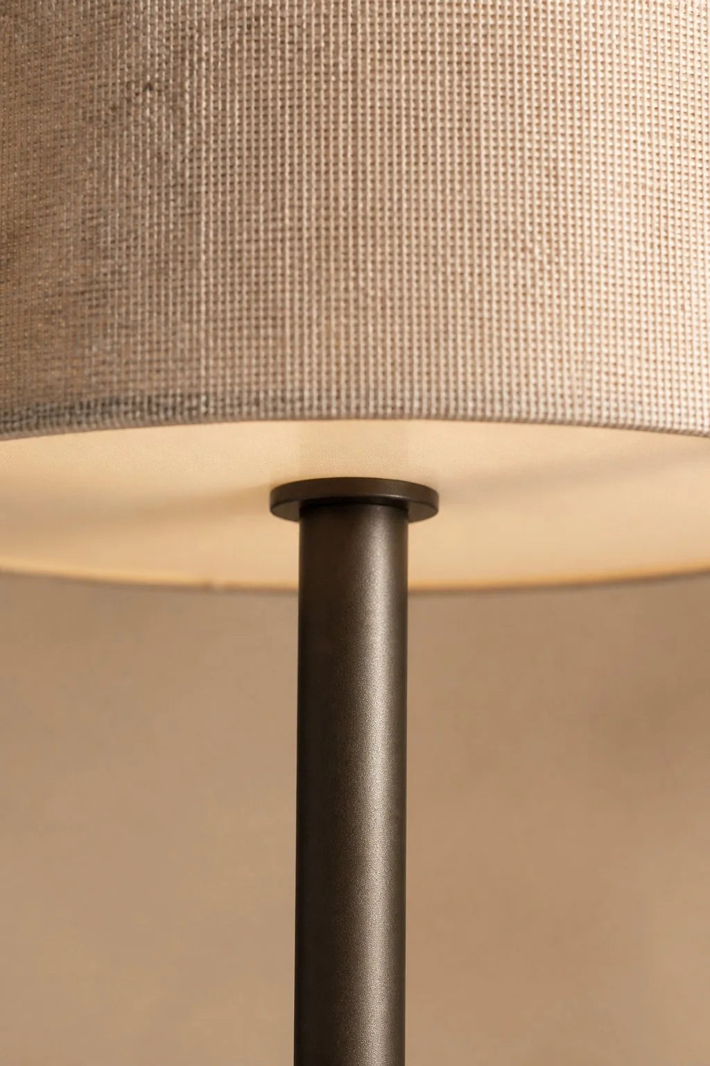 Maison Moya - Trompette Drum Shade Floor Lamp - closeup detail