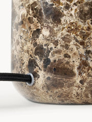 Brioche Ribbed Glass Marble Table Lamp – Maison Moya