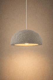 Maison Moya - Demi-Lune Sculpted Dome Pendant Lamp - Gris Galet