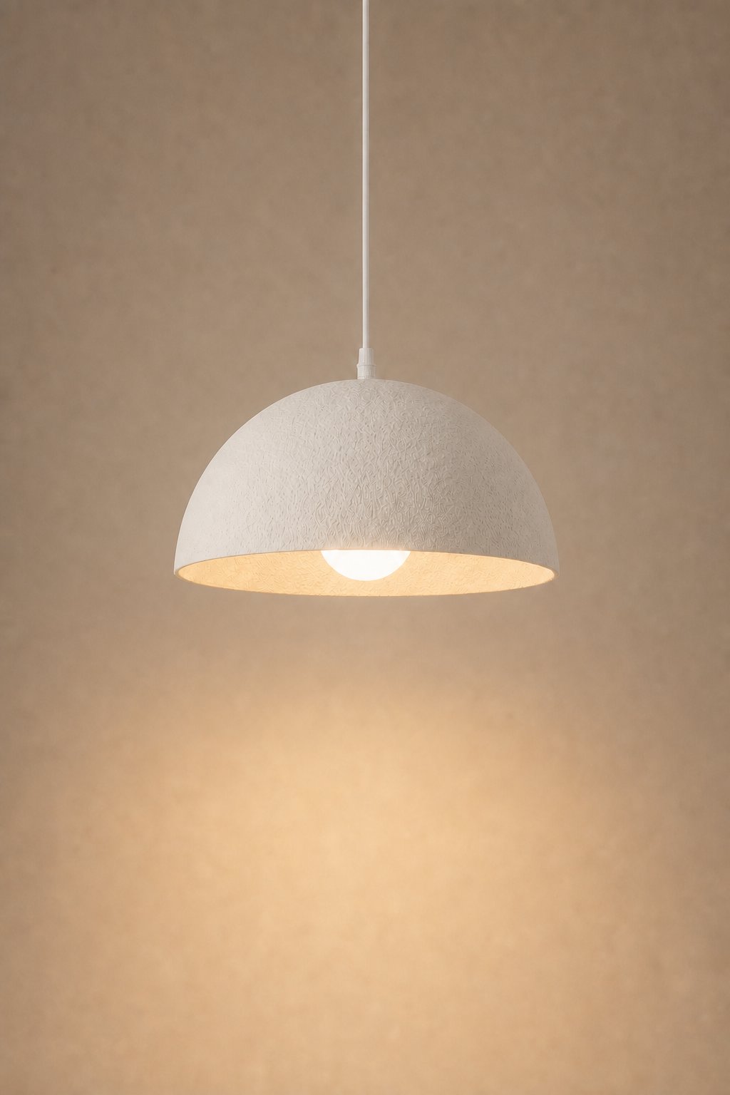 Maison Moya - Demi-Sphère Matte Hemisphere Pendant Lamp - Blanc Craie