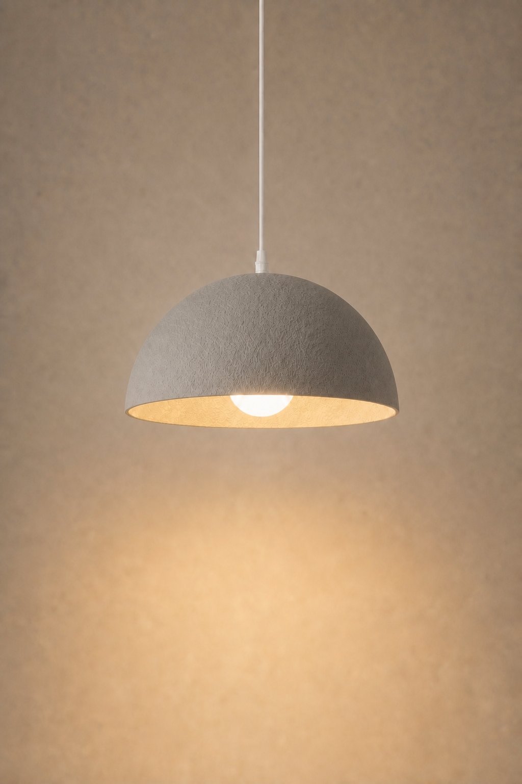 Maison Moya - Demi-Sphère Matte Hemisphere Pendant Lamp - Gris Galet