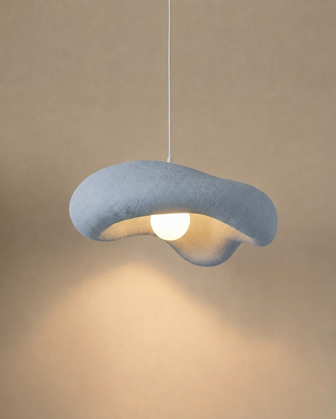 Maison Moya - Lampe suspendue Fleur de Prunier - Gris Galet
