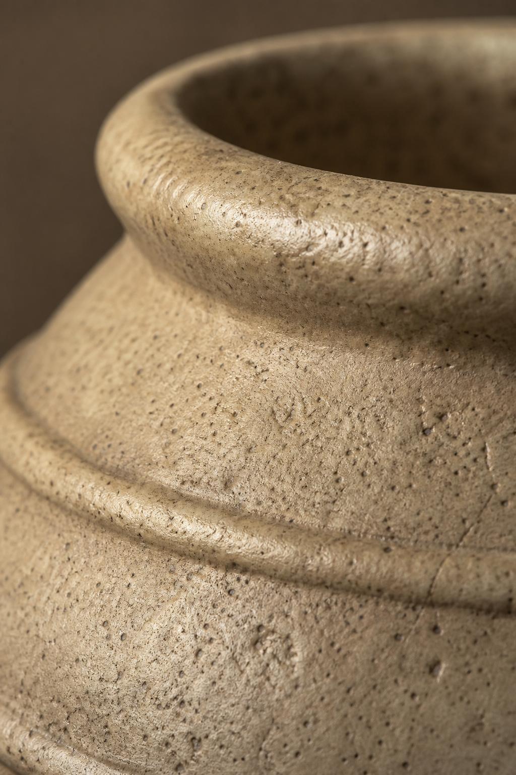 Maison Moya - Jar Antique Belly Floor Planter - closeup detail