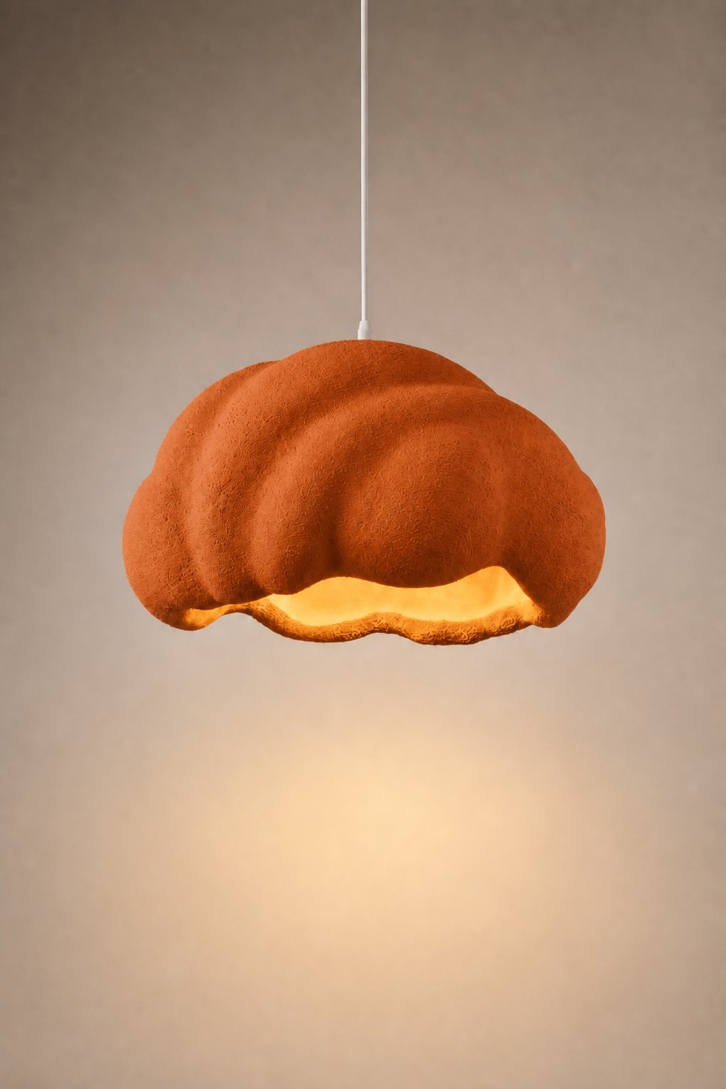 Maison Moya - nebula-smoked-glass-pendant - Brun Argile