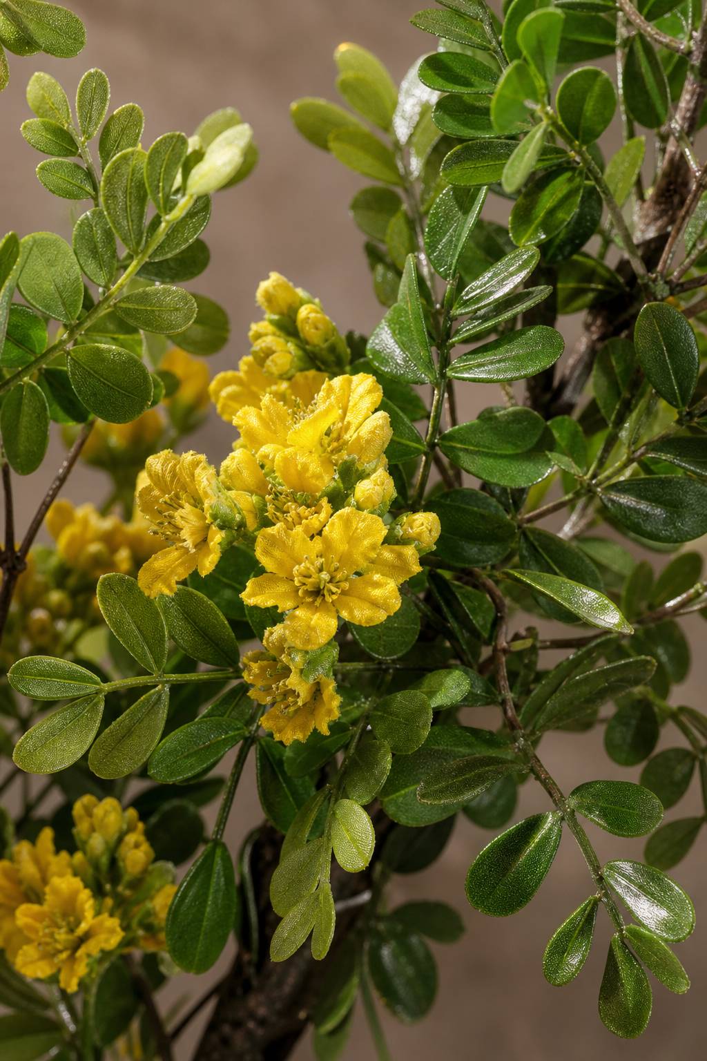 Maison Moya - Osmanthus Faux Indoor Tree - closeup detail