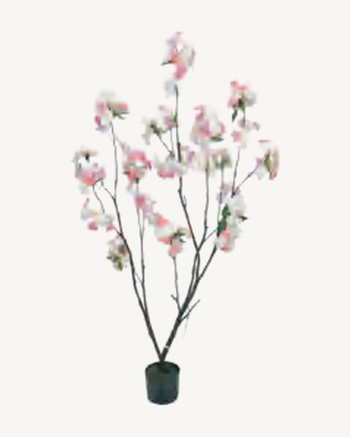 Pienza Artificial Blossom Tree, Pink, full product studio view in the included nursery pot