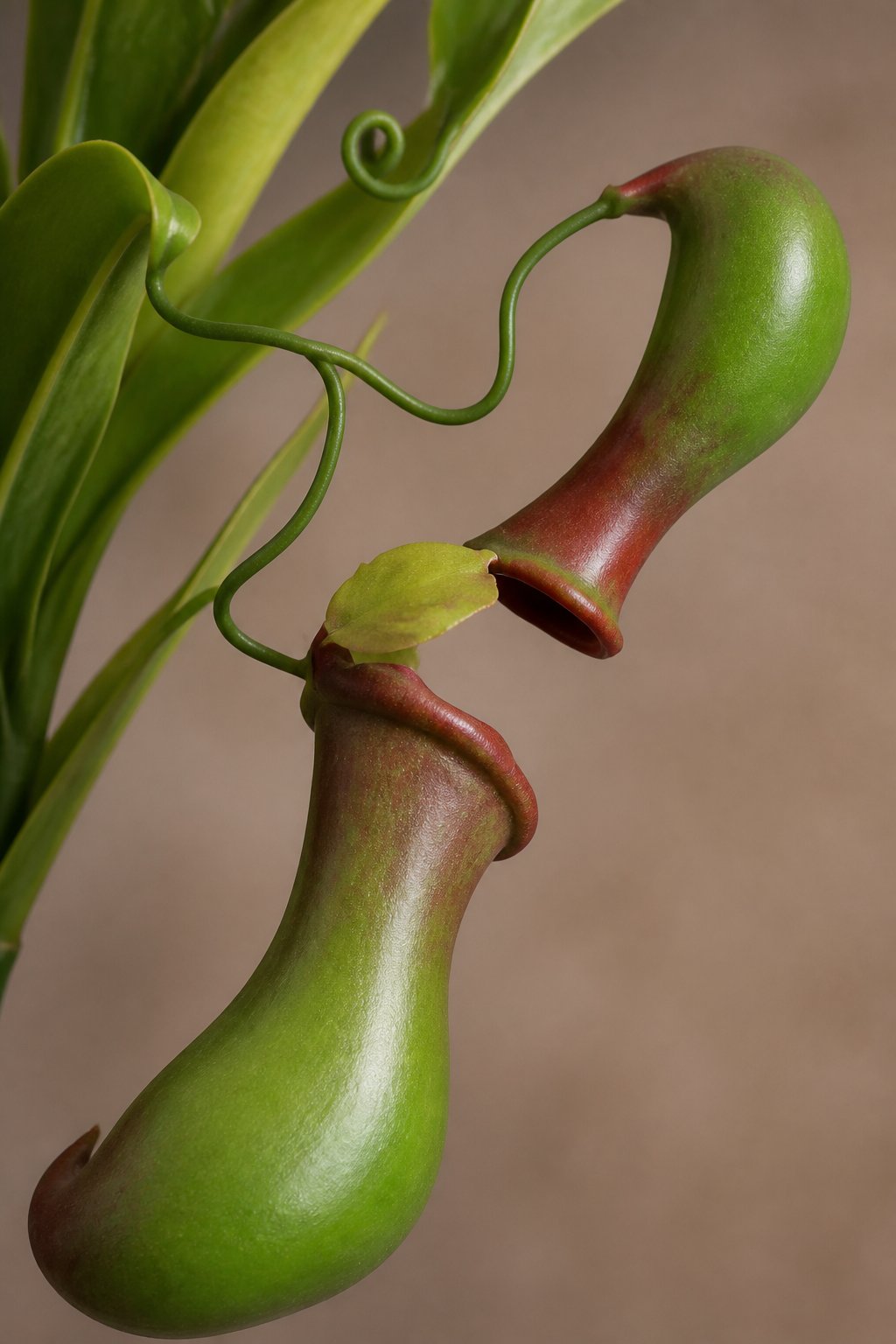 Maison Moya - Pitcher Plant Curiosity Faux Plant - closeup detail