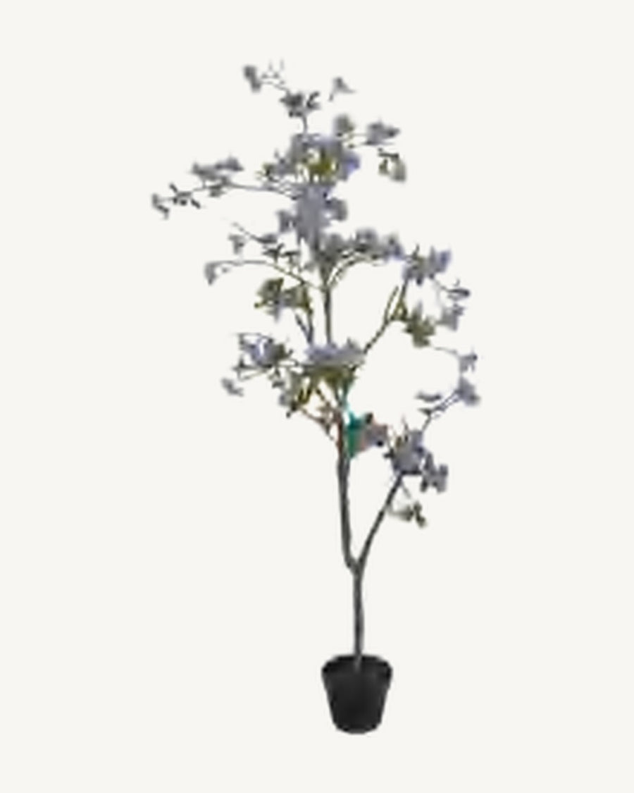 Portofino Artificial Blossom Tree, 63 in, full product studio view in the included nursery pot