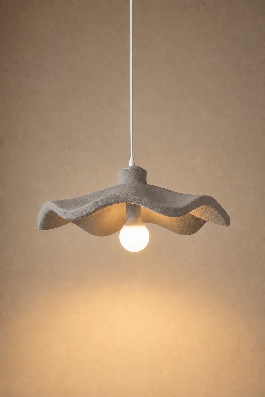 Maison Moya - Vague Wavy Disc distinctive Pendant Lamp - Gris Galet