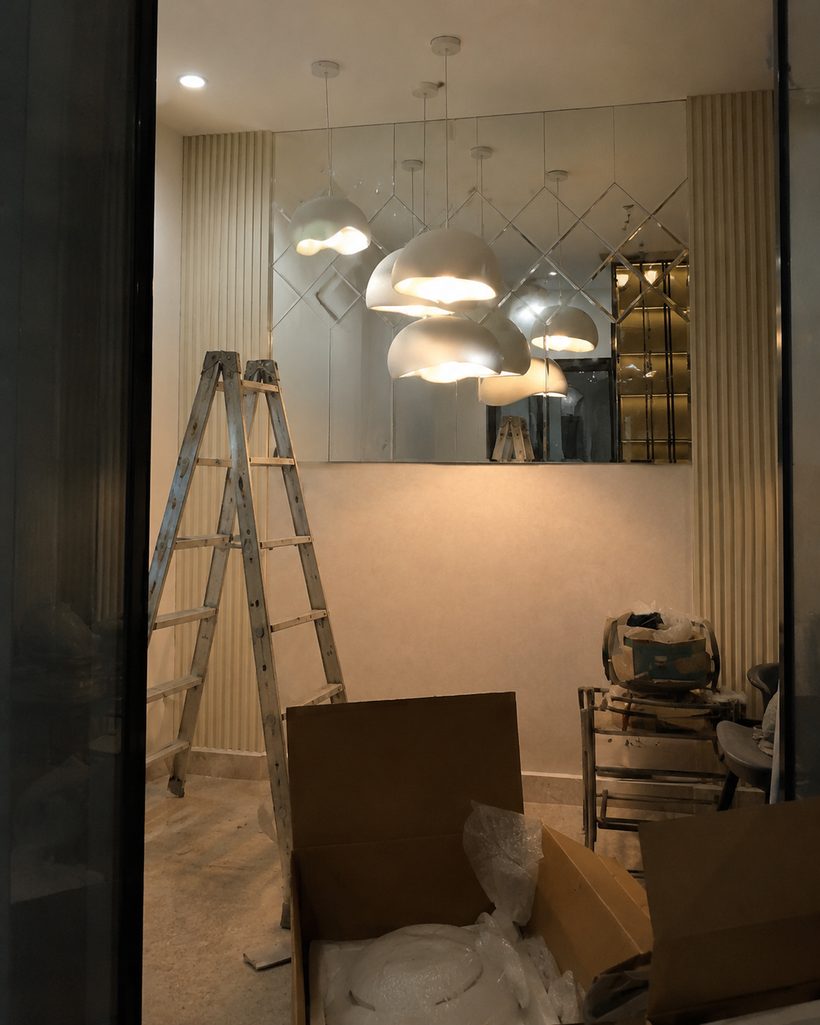 Galet Terrazzo Speckled Pebble Pendant Lamp customer photo