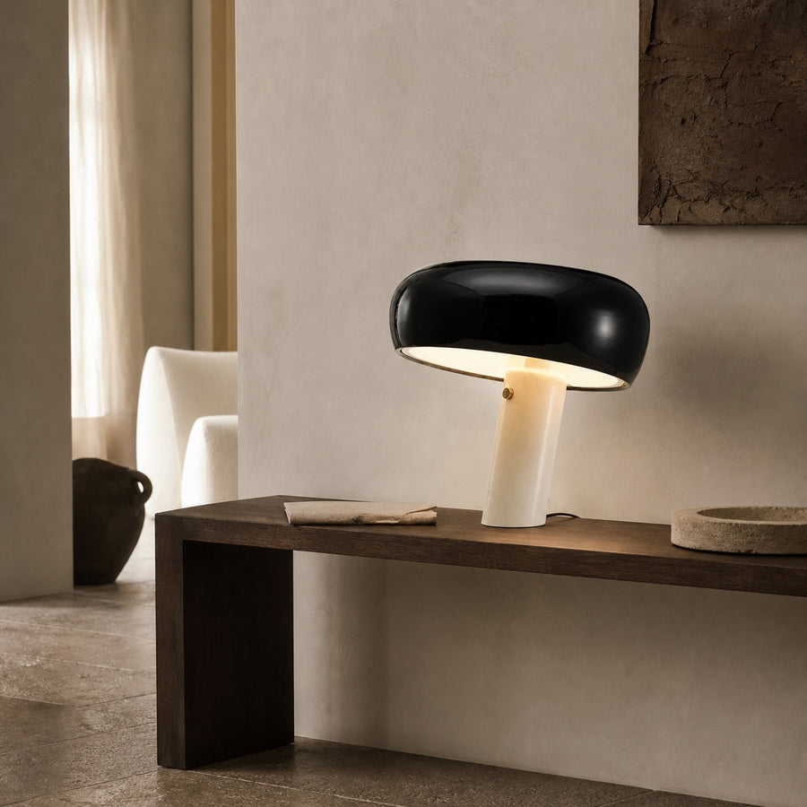 Lampe à poser laquée Champignon