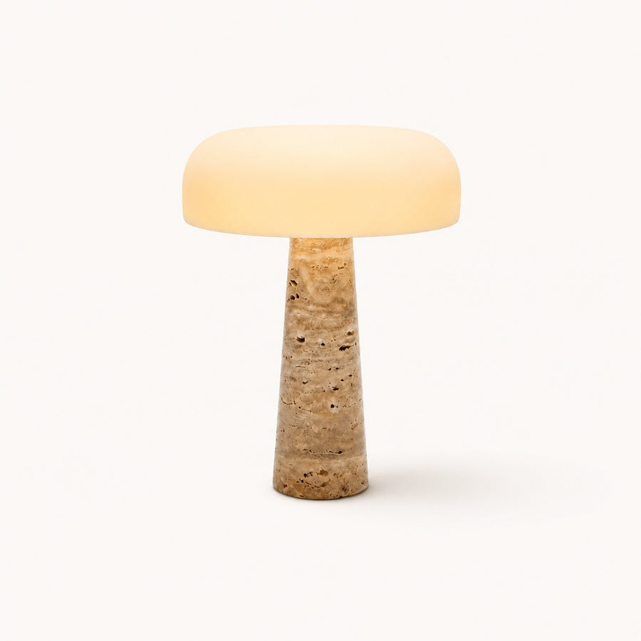 Lampe à poser Travertin Cône